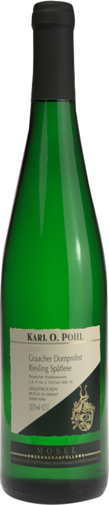 Karl O. Pohl 2017 Graacher Domprobst Riesling Spätlese halbtrocken