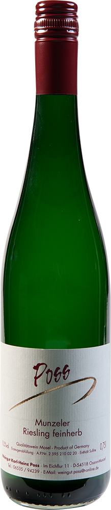 Karl-Heinz Poss 2021 Riesling MUNZELER feinherb