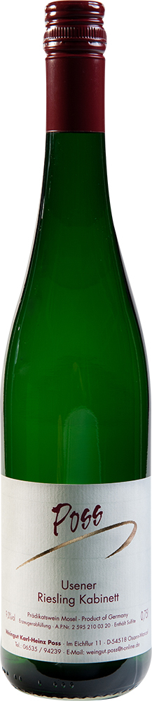 Karl-Heinz Poss 2021 Riesling USENER Kabinett lieblich