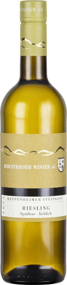 Bergsträßer Winzer 2021 Heppenheimer Steinkopf Riesling Spätlese lieblich