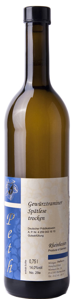 Peth 2021 Gewürztraminer Spätlese feinherb