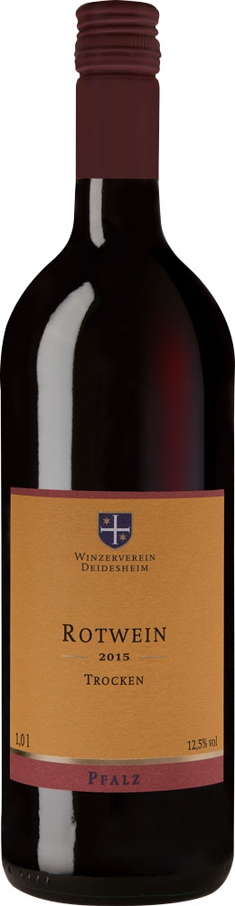 2015 Rotwein trocken 1,0L - Winzerverein Deidesheim