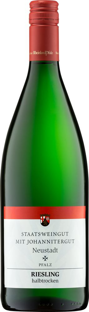 Staatsweingut mit Johannitergut 2021 Pfalz Riesling halbtrocken 1,0 L