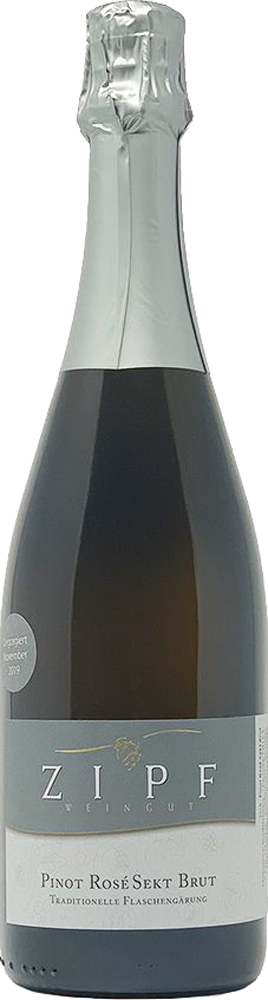 Zipf 2017 Pinot Rosé Sekt -52 Monate Hefelagerung- brut