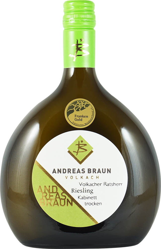 Andreas Braun 2021 Volkacher Ratsherr Riesling Kabinett trocken