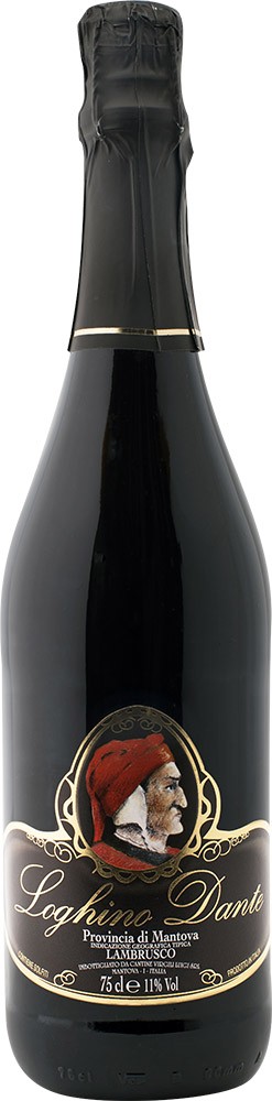 Loghino Dante Lambrusco Provincia di Mantova IGP trocken - Cantine Virgili Luigi