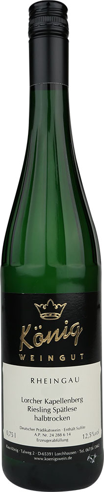 Klaus u. Ursula König 2021 Lorcher Kapellenberg Riesling halbtrocken