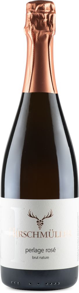 Perlage Rosé , traditionelle Flaschengärung brut nature - Wein- und Sektgut Hirschmüller