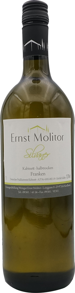 Ernst Molitor 2020 Nordheimer Kreuzberg Silvaner Kabinett halbtrocken 1,0 L