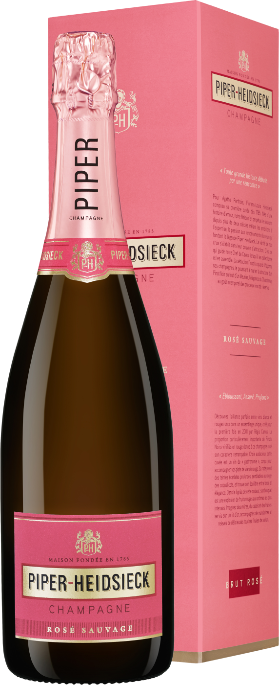 Sauvage Rosé Champagne AOP in Geschenkpackung brut - Piper Heidsieck