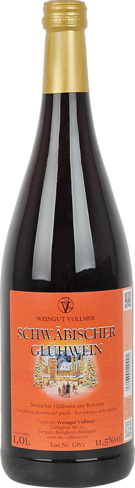 Schwäbischer Glühwein Rot 1,0 L - Weingut Roland Vollmer