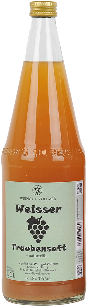 Weißer Traubensaft 1,0 L - Weingut Roland Vollmer