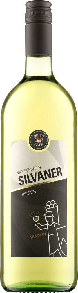 Winzergemeinschaft Franken 2021 VIER SCHOPPEN Silvaner Qualitätswein trocken 1,0 L