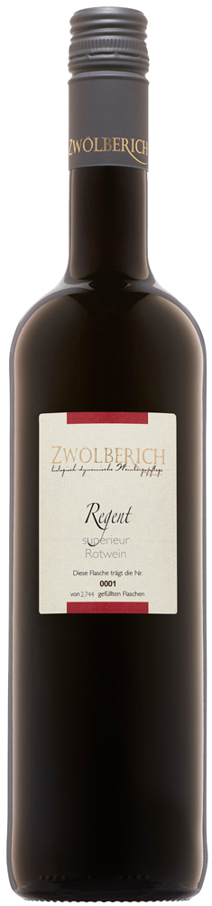 Zwölberich 2019 Regent Superieur Rotwein -Rosinenreife- feinherb