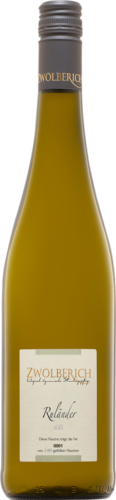 2018 Ruländer Qualitätswein süß Bio - Weingut Im Zwölberich