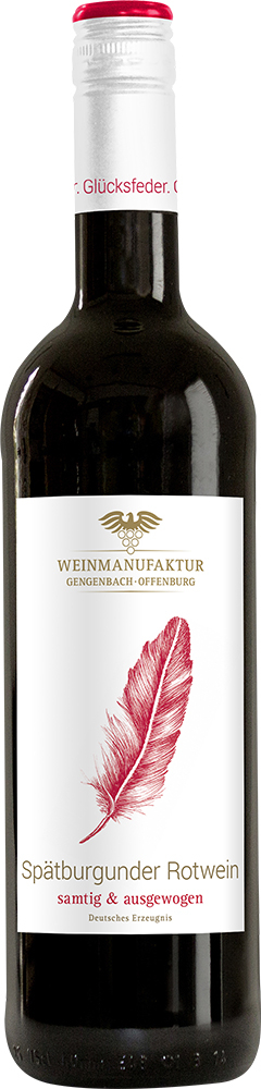 Weinmanufaktur Gengenbach 2019 "Glücksfeder" Spätburgunder Rotwein feinherb