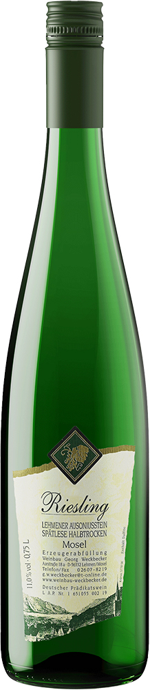 Weckbecker 2018 Lehmener Ausoniusstein Riesling Spätlese halbtrocken