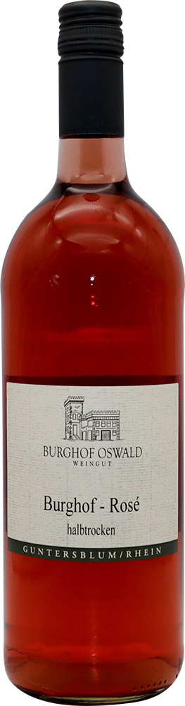 Burghof Oswald 2022 Guntersblumer Rosé halbtrocken 0,1 L