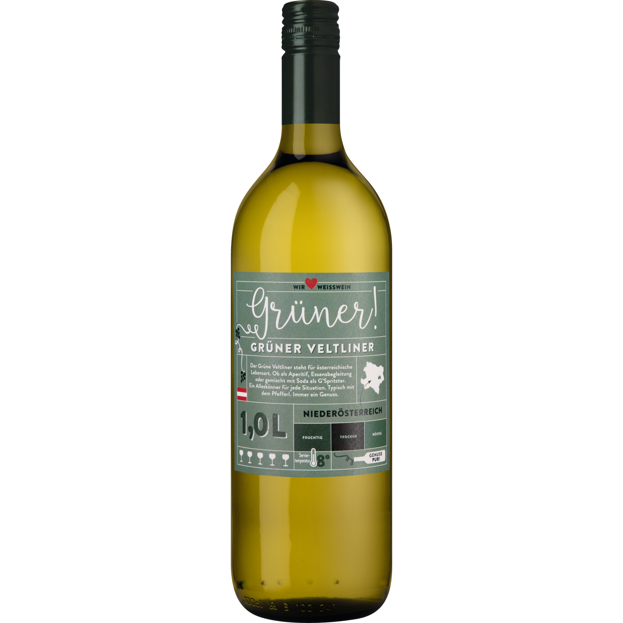 WirWinzer Select 2025 Grüner! Grüner Veltliner trocken 1,0 L