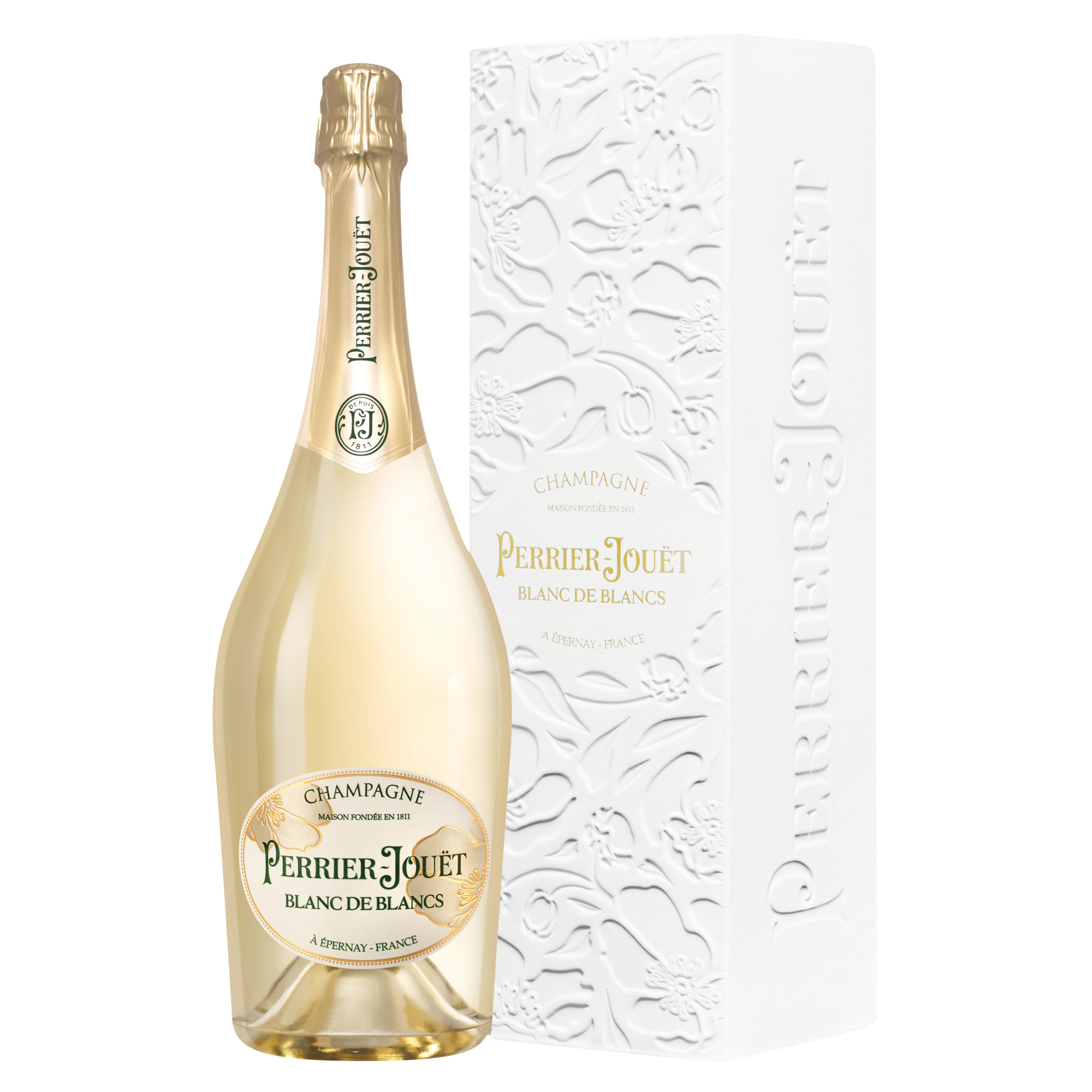 WirWinzer Select Champagne Perrier Jouët Blason Blanc de Blancs brut 1,5 L