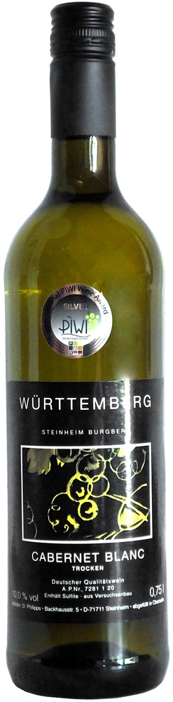 Hotel Höpfigheimer Hof  2019 PIWI Cabernet Blanc trocken