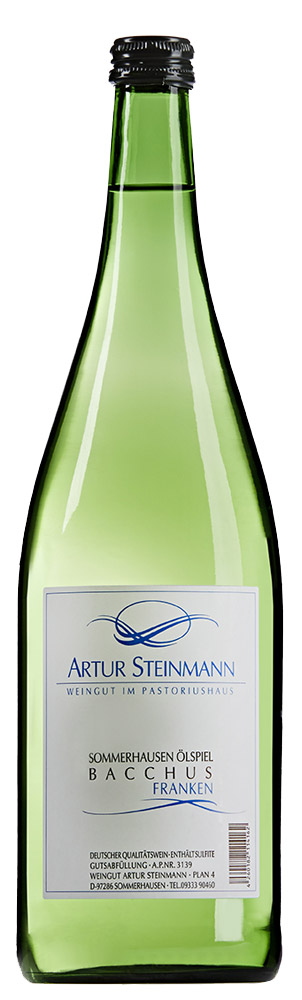 2014 Sommerhausen Ölspiel Bacchus QbA 1,0 L - Weingut Artur Steinmann