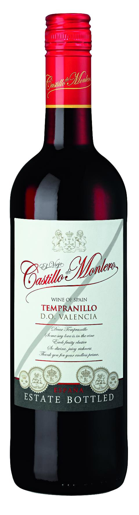 2012 El Viejo Castillo de Monlero Tempranillo / Valencia D.O. / Castillo de Monlero
