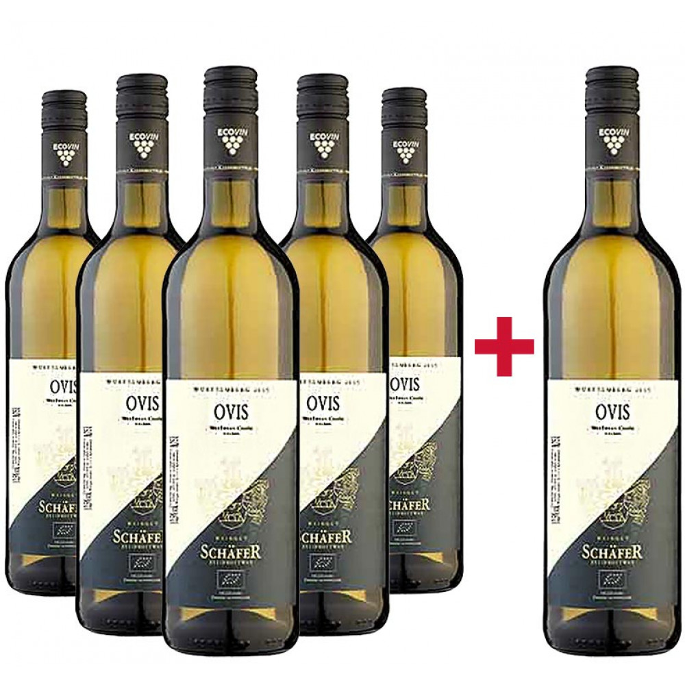 Schäfer 5+1 Paket OVIS Weißwein Cuvée trocken Bio