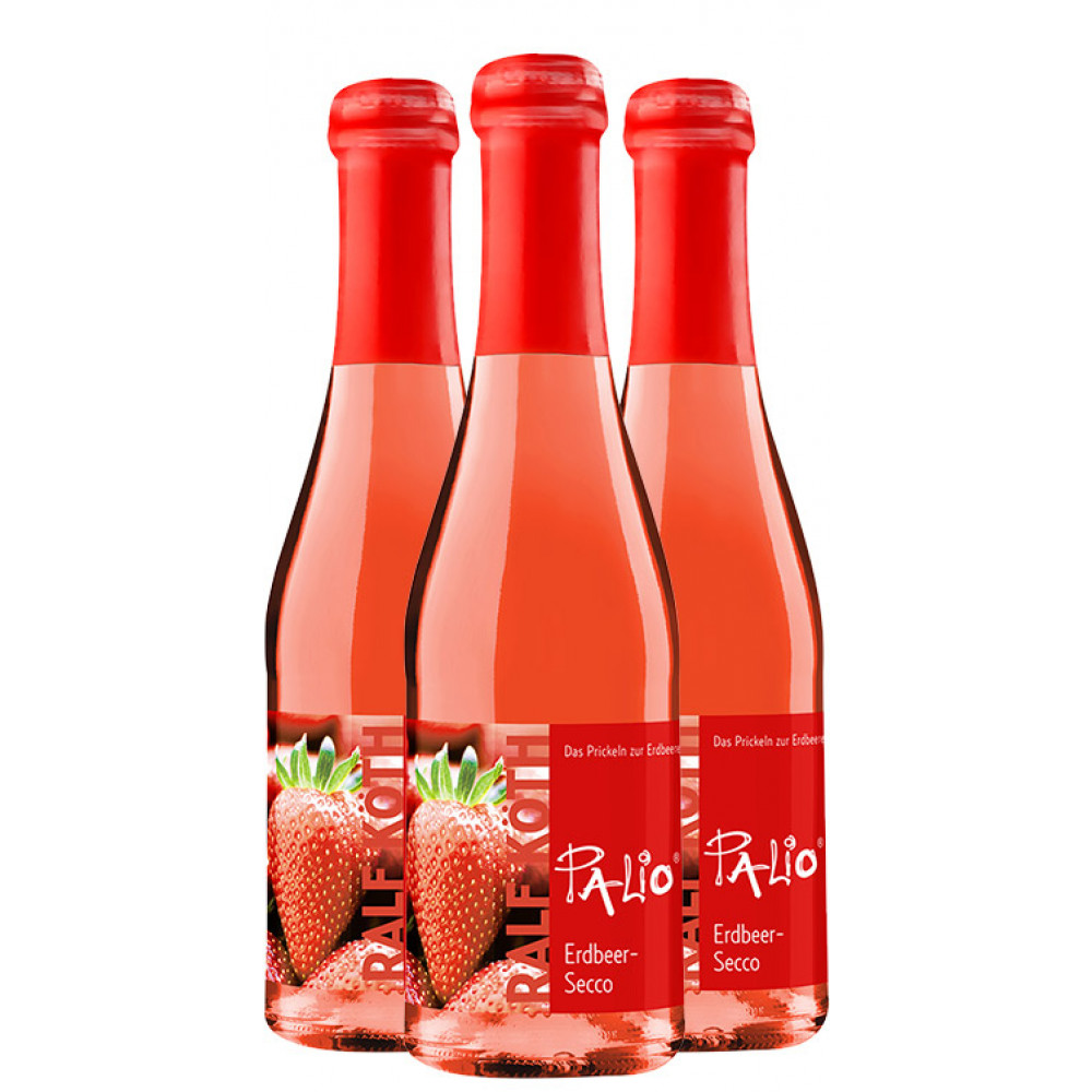 Wein &amp; Secco Köth 3x Palio Erdbeer-Secco 0,2 L 3 x 0,2L