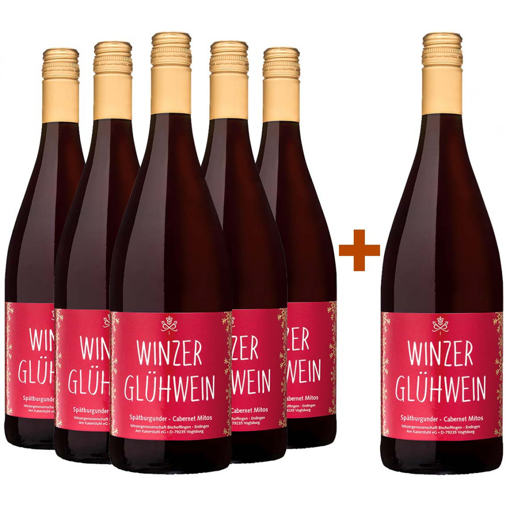 Winzergenossenschaft Bischoffingen Endingen 5+1 Paket Winzerglühwein rot