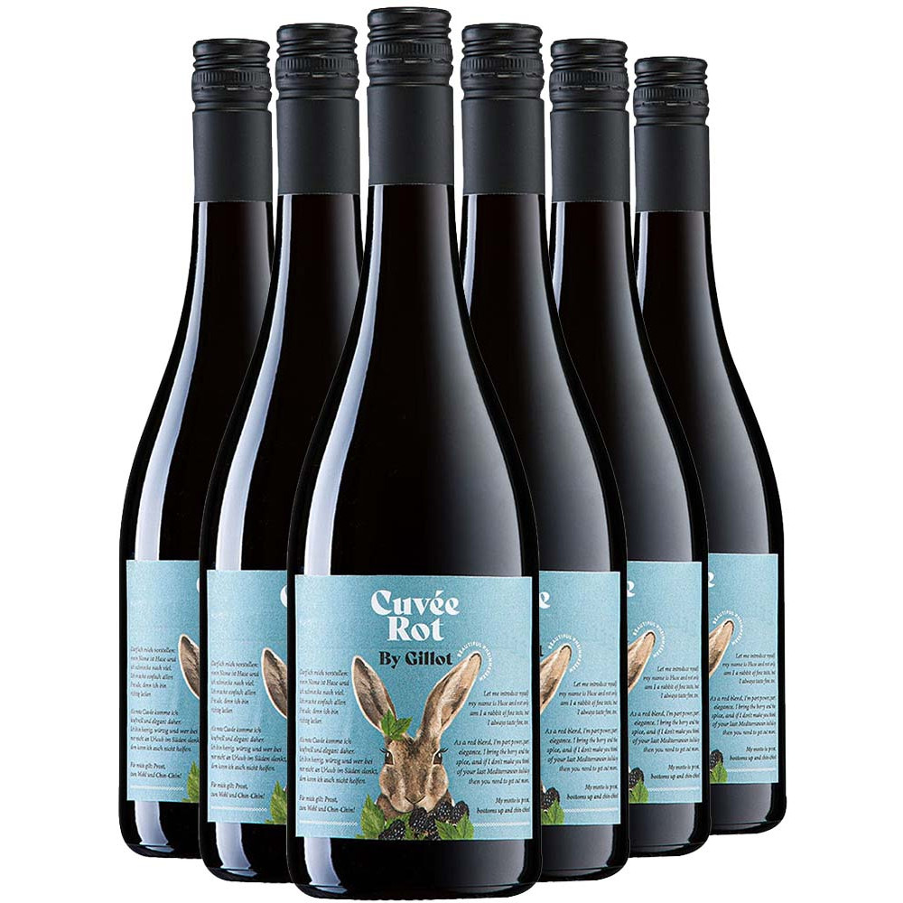 Wie Lange Hase In Rotwein Einlegen Kühling-Gillot Paket Cuvée Rot trocken "Edition Hase"