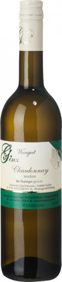 2018 Chardonnay trocken - Weingut Erwin Ginz
