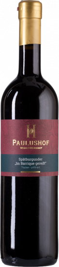 2022 Spätburgunder Barrique unfiltriert trocken - Weingut Paulushof