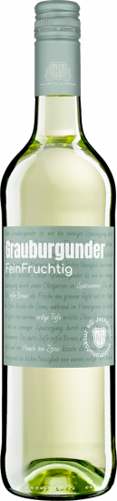 2024 Jechtinger FeinFruchtig Grauburgunder feinherb - Jechtinger Weinmanufaktur eG