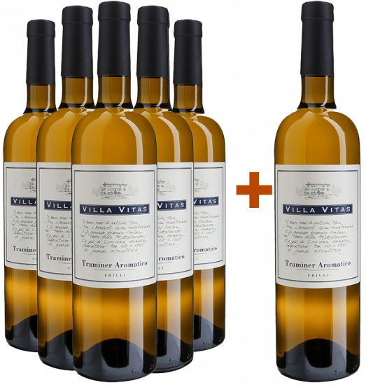 5+1 Paket Traminer Aromatico Friuli DOC - Villa Vitas