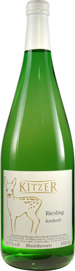 2023 Riesling feinherb 1,0 L - Weingut Kitzer