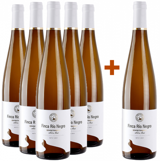 5+1 Aktionspaket Gewürztraminer Castilla VT Bio - Finca Río Negro