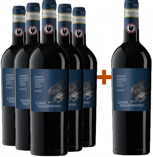 5+1 Paket Casale dello Sparviero Chianti Classico Riserva DOCG Bio - Casale dello Sparviero – Fattoria Campoperi