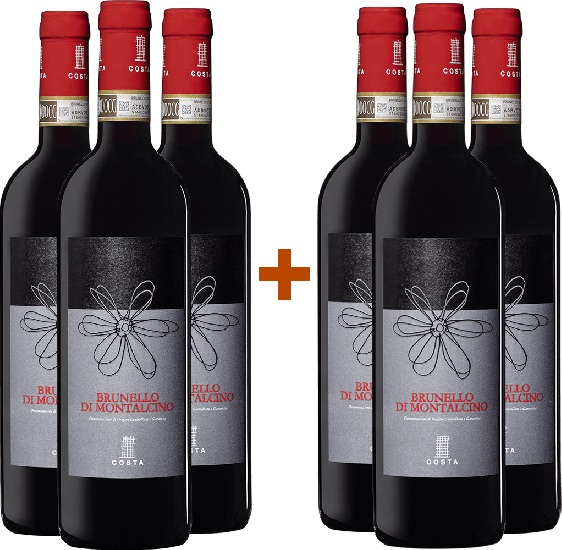 3+3 Paket Brunello di Montalcino DOCG - Tenute Costa