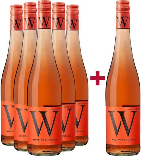 5+1 Paket Pinot Noir blush Rosé trocken - Weingut Wasem Doppelstück