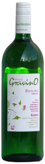 2012 Riesling QbA halbtrocken 1000ml - Weingut GravinO