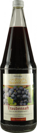 2021 Metzinger Hofsteige Traubensaft rot alkoholfrei 1,0 L - Weingärtnergenossenschaft Metzingen-Neuhausen