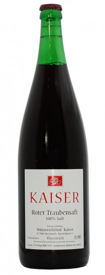 Roter -Traubensaft 1,0 L - Winzerschlössl Kaiser