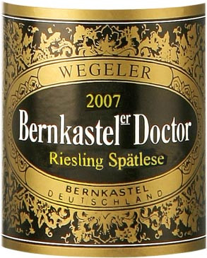 2007 Bernkasteler Doctor Riesling Spätlese Fruchtig - Weingut Wegeler