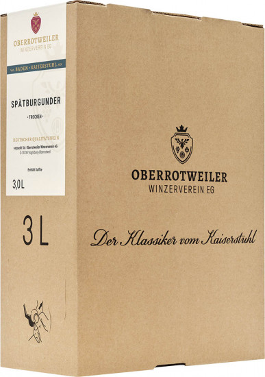 2022 Oberrotweiler Spätburgunder Bag in Box trocken 3,0 L - Oberrotweiler Winzerverein