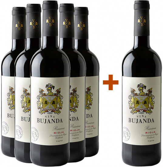 5+1 Aktionspaket Viña Bujanda Reserva Rioja DOCa - Viña Bujanda