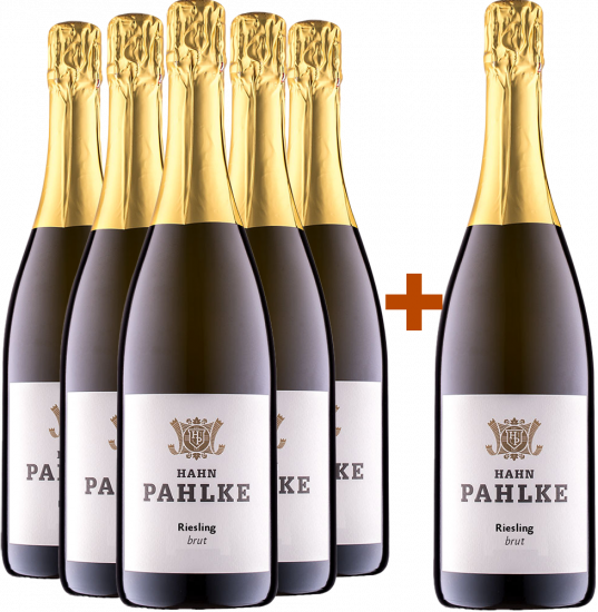 5+1 Paket Riesling Sekt BIO Bio - Weingut Hahn Pahlke
