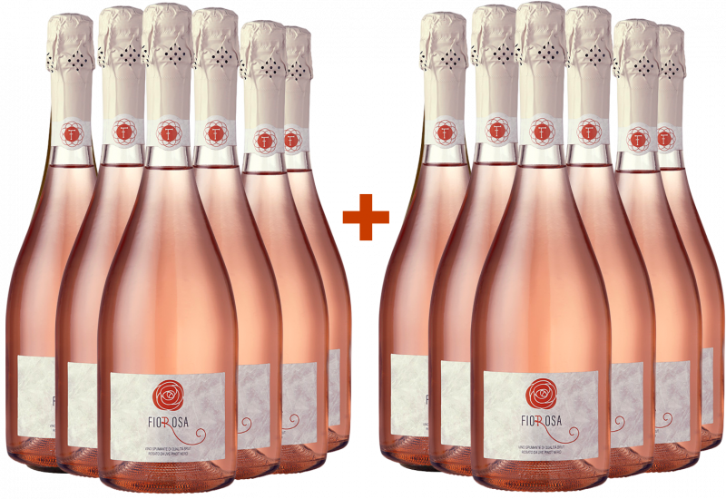 6+6 Paket Fiorosa Pinot Nero Rosato - Fiorotto 1934