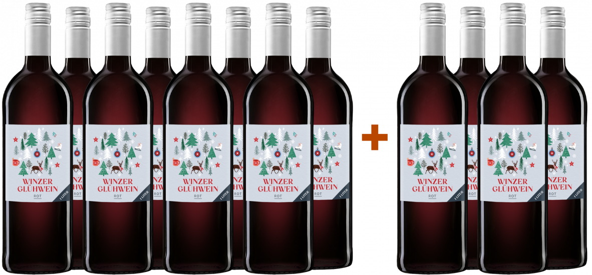 8+4 Paket - Glühwein Rot 1,0 L - Weingärtner Stromberg-Zabergäu