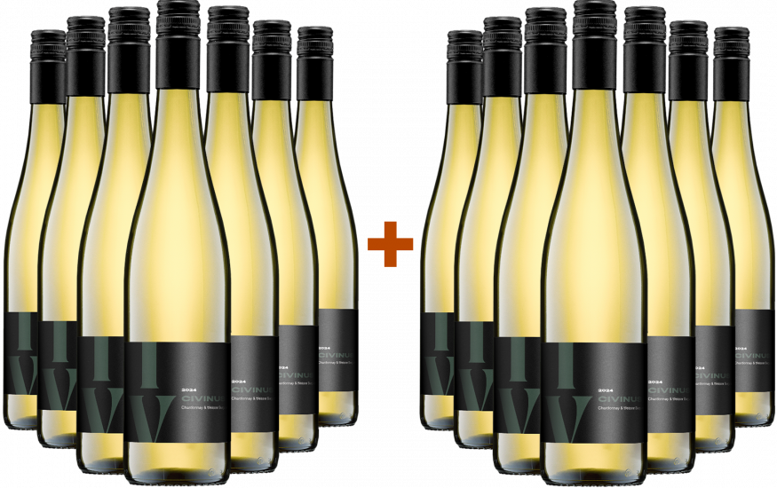 7+7 Paket 2025  Chardonnay & Weißburgunder Bio - Weingut Franz